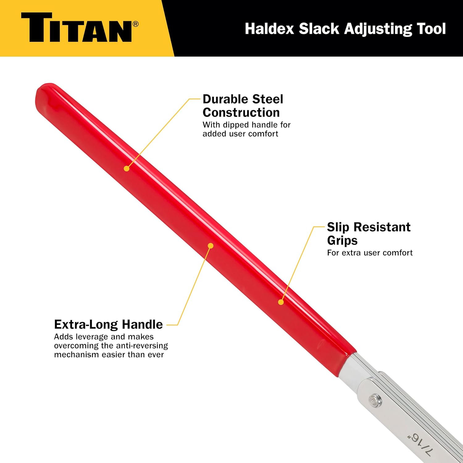 Titan 85511 7/16-Inch XL Slack Adjusting Wrench