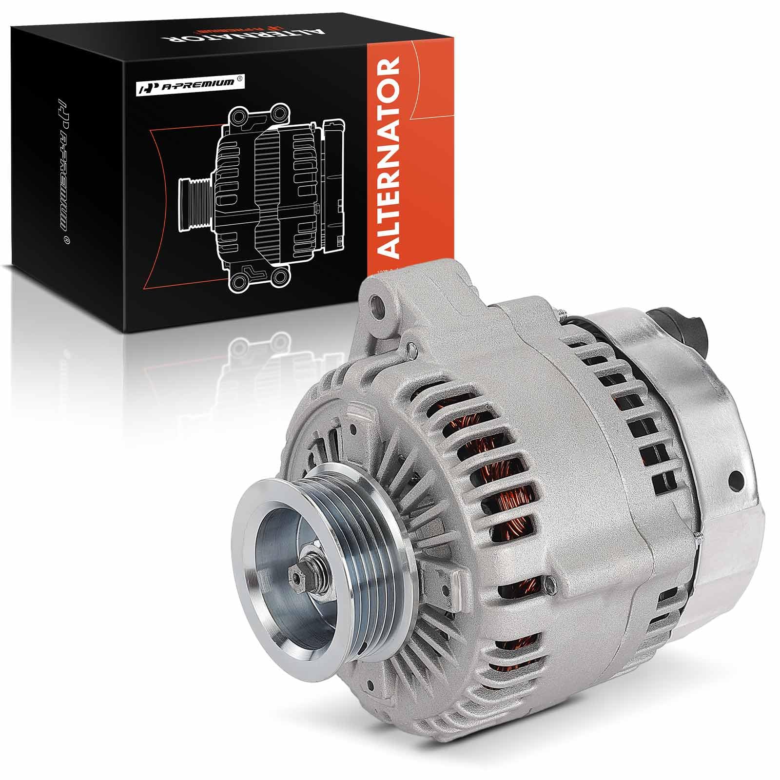 A-Premium Alternator Compatible with Honda Odyssey 2000 3.5L & Acura TL 1999-2003, CL 2001-2003, 12V 105A 6-Groove Pulley Clockwise, Replace# 06311P8EA21RM, 06311PGE506RM-image-39