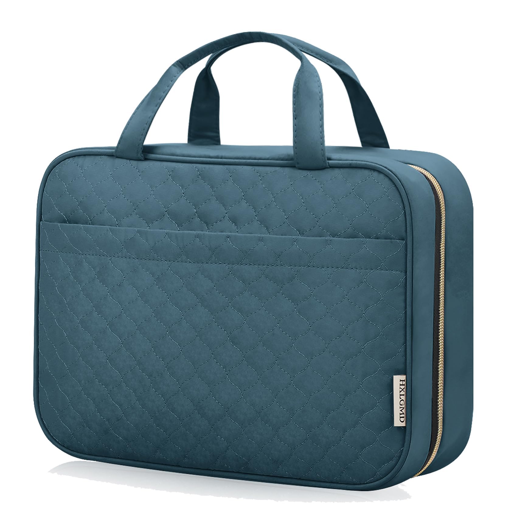 HXLGMD Travel Size Toiletry Bag for Women, Portable Cosmetic Bag with Hanging Hook, Travel Essentials Water-resistant Makeup Organizer for Accessories