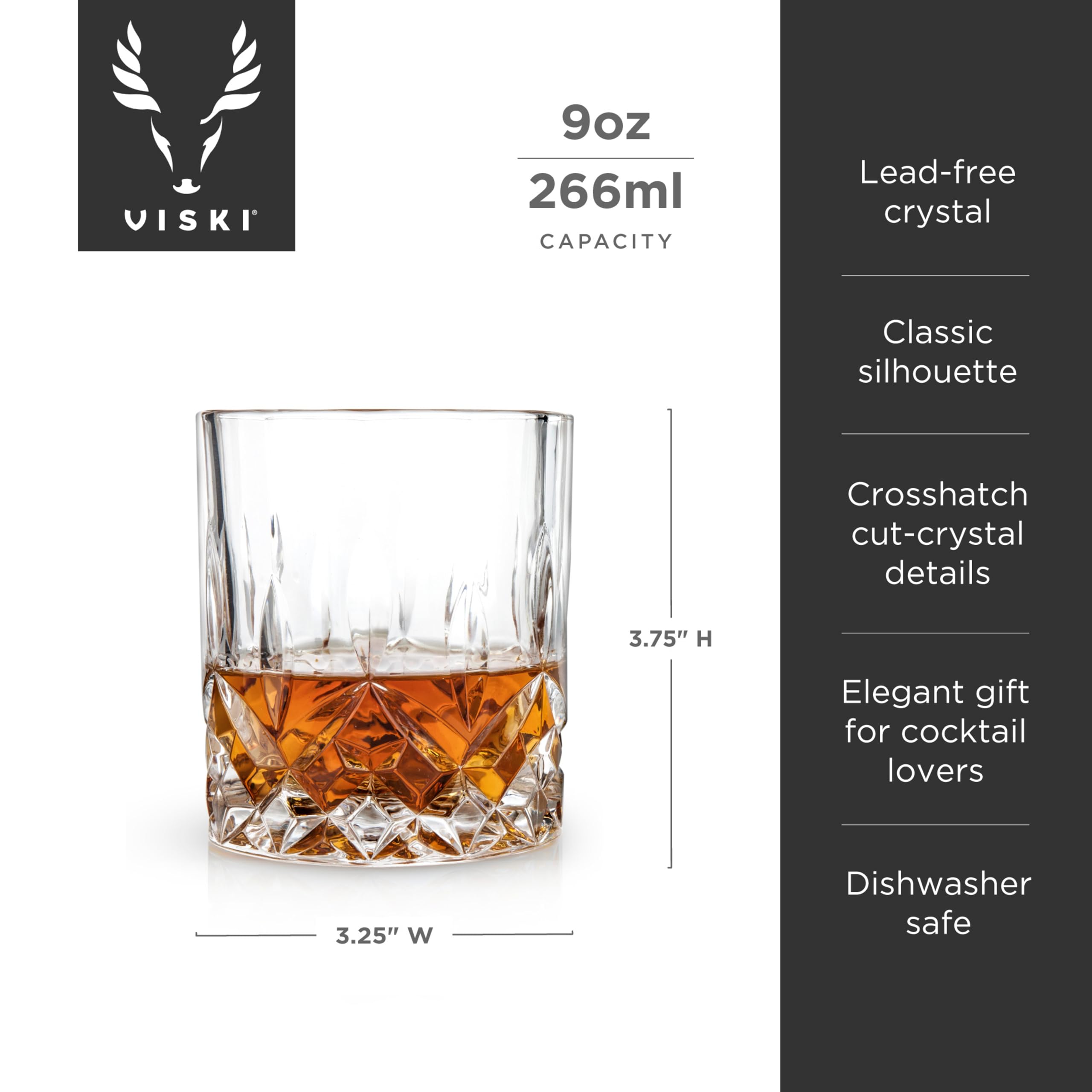 Viski Admiral™ - Vasos de cristal