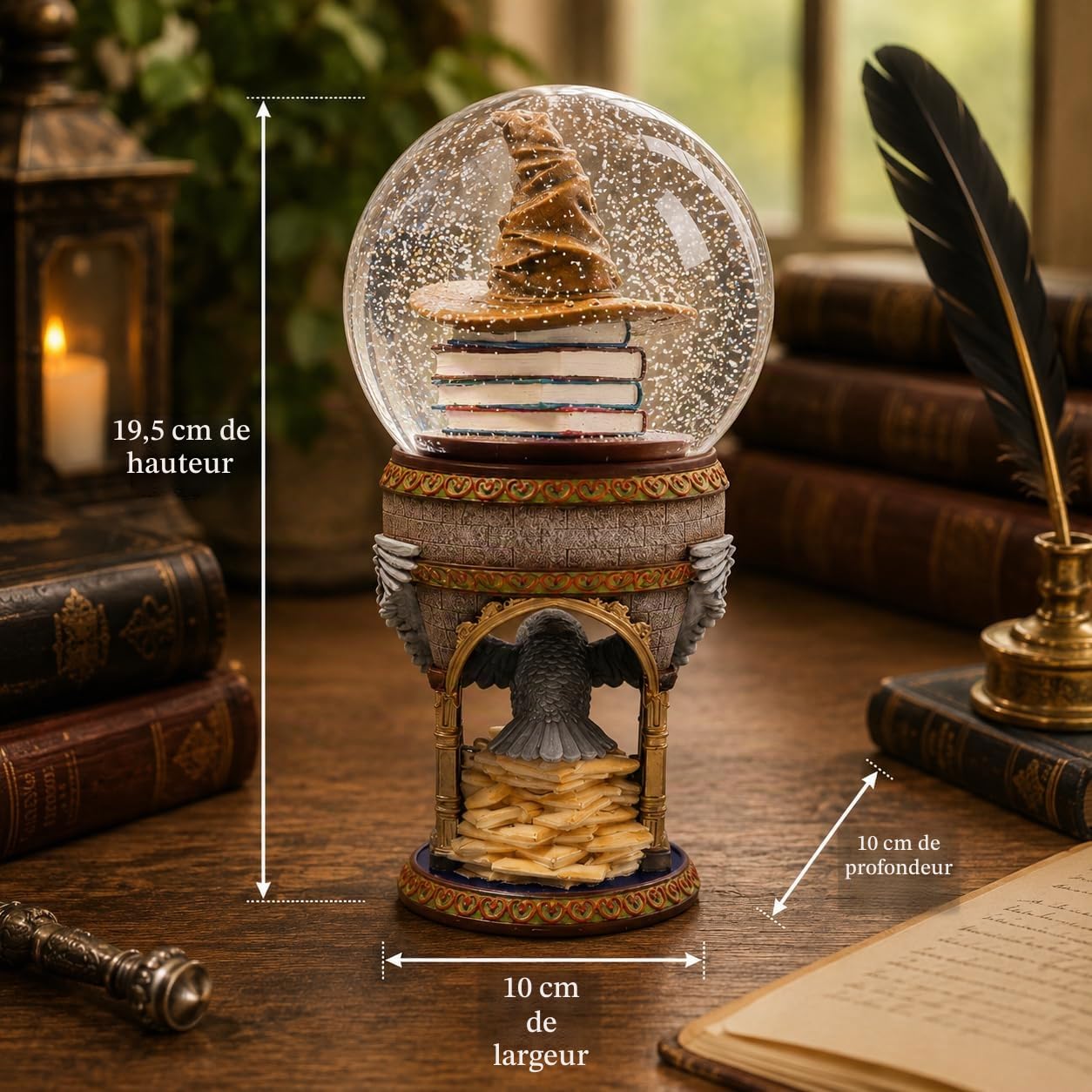 Nemesis Now Boule à Neige Harry Potter 19,5 cm sous Licence Officielle