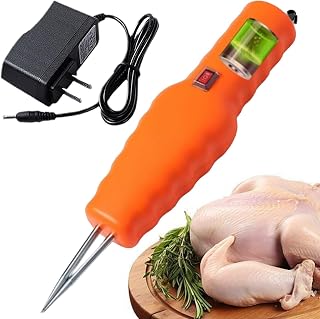 Handheld Chicken Feather Plucker, Electric Quick Chicken Plucker, Rechargeable Portable Plucker Machine, Electric Poultry Plucker for Chicken, Bird, Duck, Turkey Orange