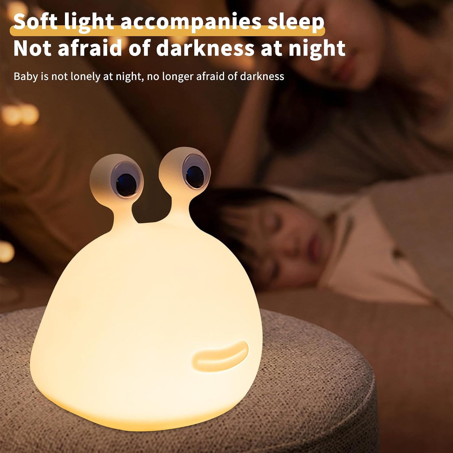Cute Slug Night Light,Silicone Lamp USB Rechargeable Table Funny Animal Lamp Portable LED Lamps for Breastfeeding Dorm Room Decor for Christmas Gift Baby Kids Girls Teens