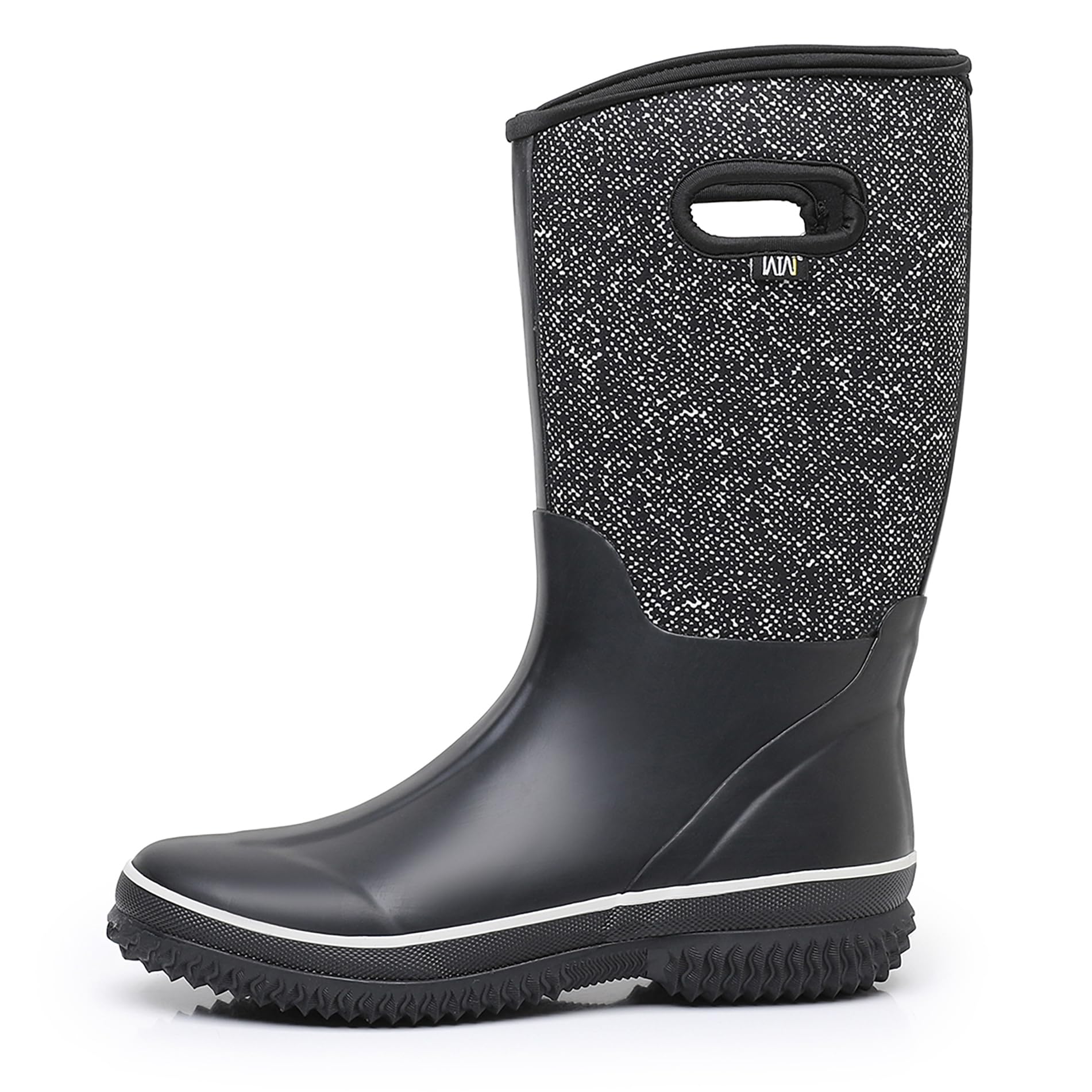 WTW Mid Calf Rain Boots for Women - Waterproof Insulated Neoprene Mud Boots Outdoor Hunting Garden Boots