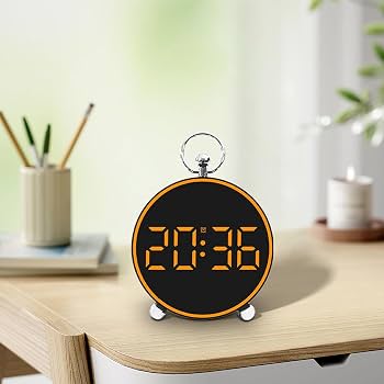 Rockible Sveglia LED USB Con Numeri Grandi – Doppia Allarme, Snooze, Temperatura E Luminosità Regolabile, Rosso - 5