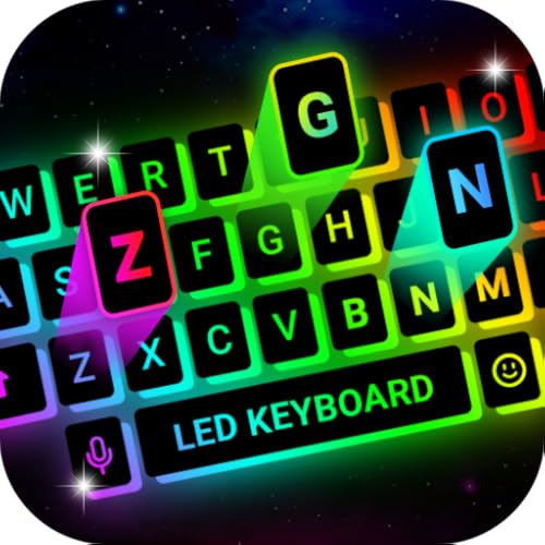 Keyboards for Fire Tablets & Neon LED Keyboard – Emoji, Fonts, Themes
