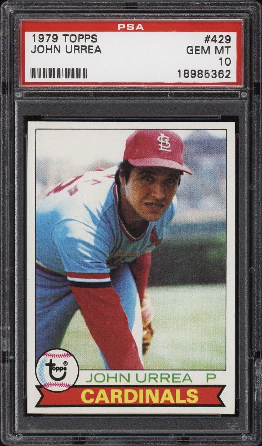 1979 Topps #429 John Urrea - Cardinals - PSA 10-18985362 - Baseball Card - Slabbed Baseball Cards