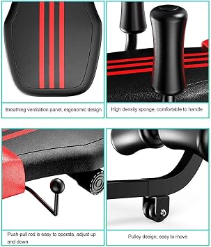 Strength Trainning Back Stretch Bench, Massage Inversion Table for Lumbar and Spine Traction, Stretching and Body Relaxation - Ultimate Back Stretch Machine Workout,001