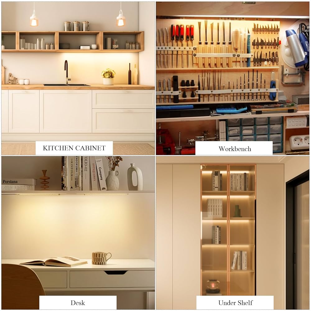 Undercabinet Lights for Kitchen 1000lm 108 LEDs, 2-Pack