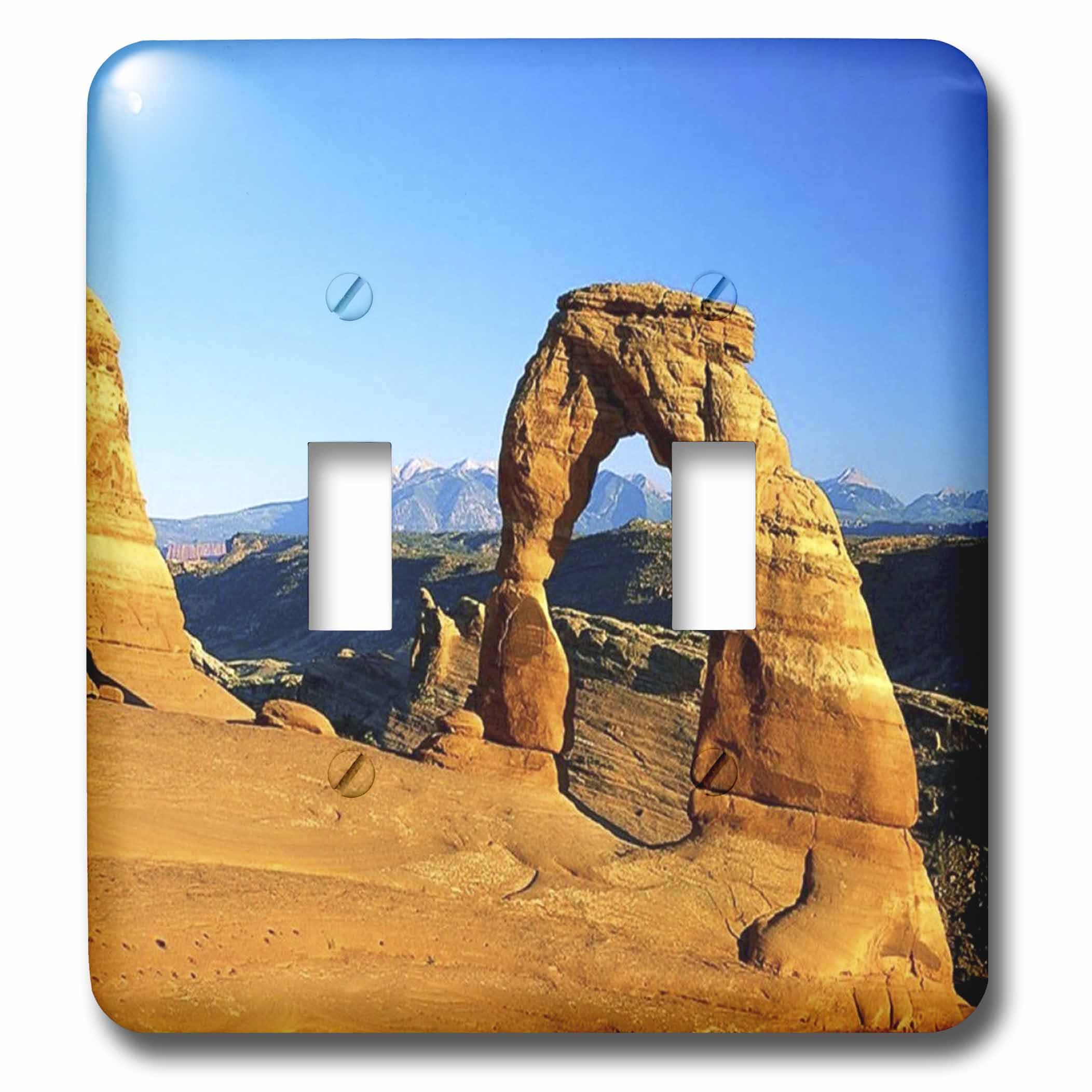 Interrupteur à bascule double Utah Arches plaque de commande 3dRose