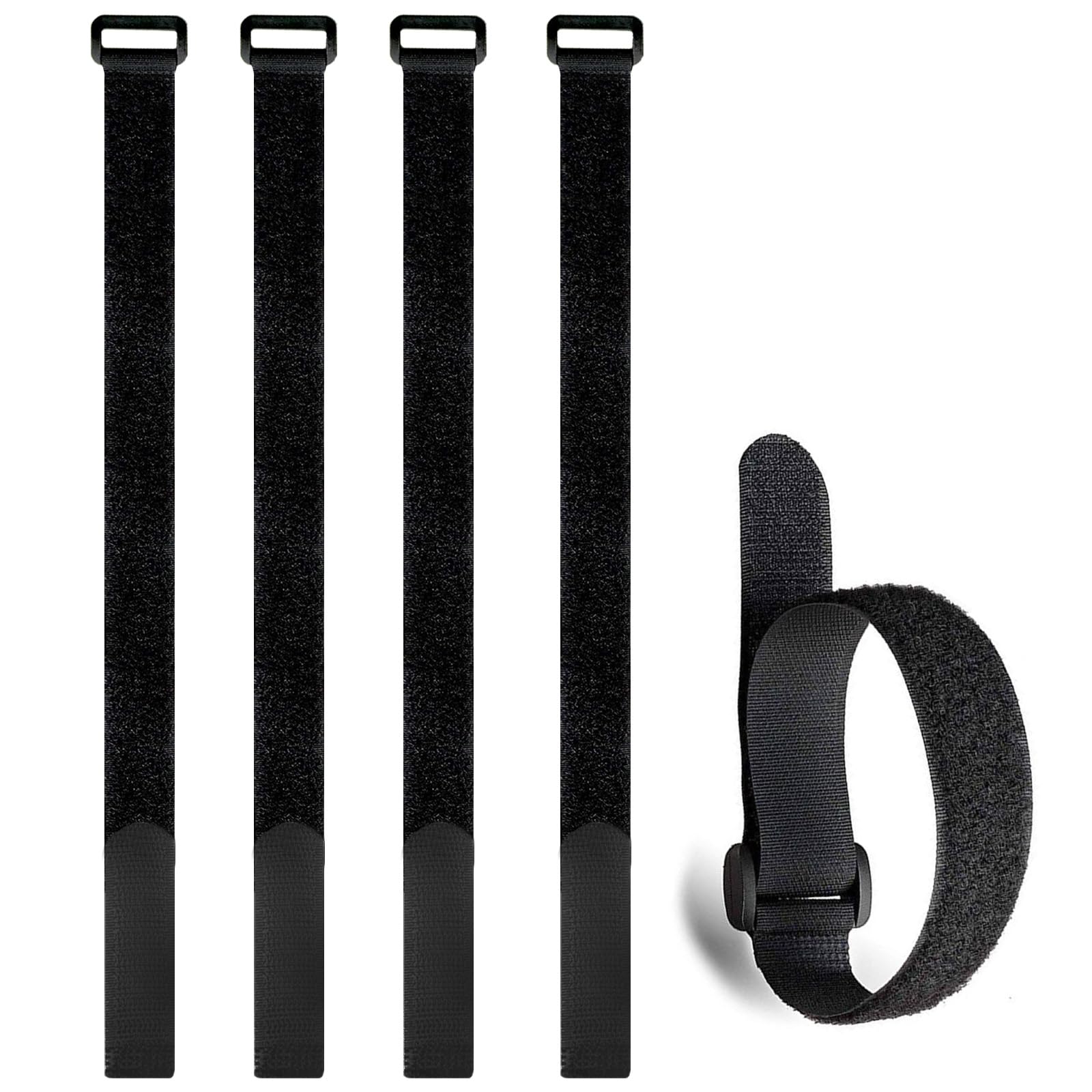 Confezione da 120 fascette fermacavi in nylon riutilizzabili, [150 mm x