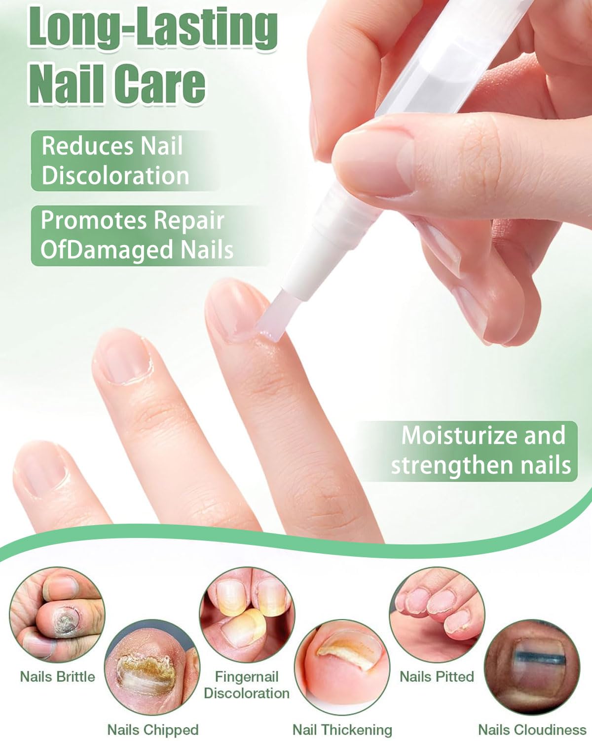 3 pièces Health Routine Nail Care Pen,Stylos soin des ongles et cuticules avec huile de tea tree,Soin cosmétique pour nourrir, renforcer et améliorer l’apparence des ongles et des pieds abîmés