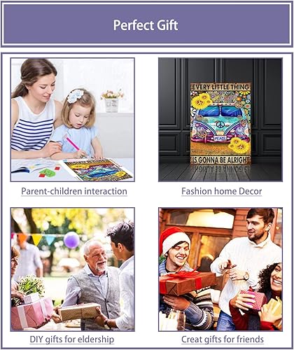 Miniatura 8 de ICECHEN Kits de pintura de diamantes de playa, conchas de estrella de mar junto al mar, kits de arte de diamantes 5D para adultos y niños, pintura