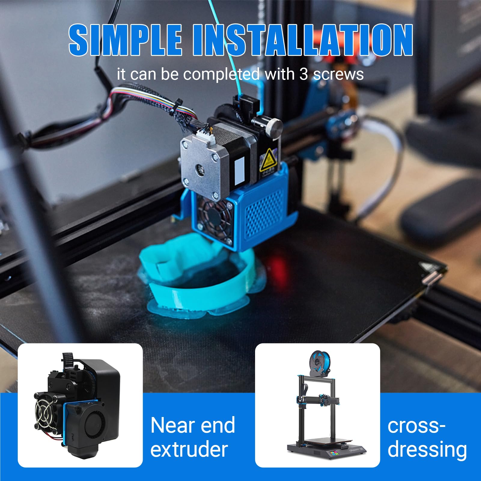 Artillery Direct Drive Extruser Extrusor de artillery extractor boquilla nica para 175 mm Filamento 3D Reemplazo de impresora Part Compatible con SideWinder X1 3D Printer