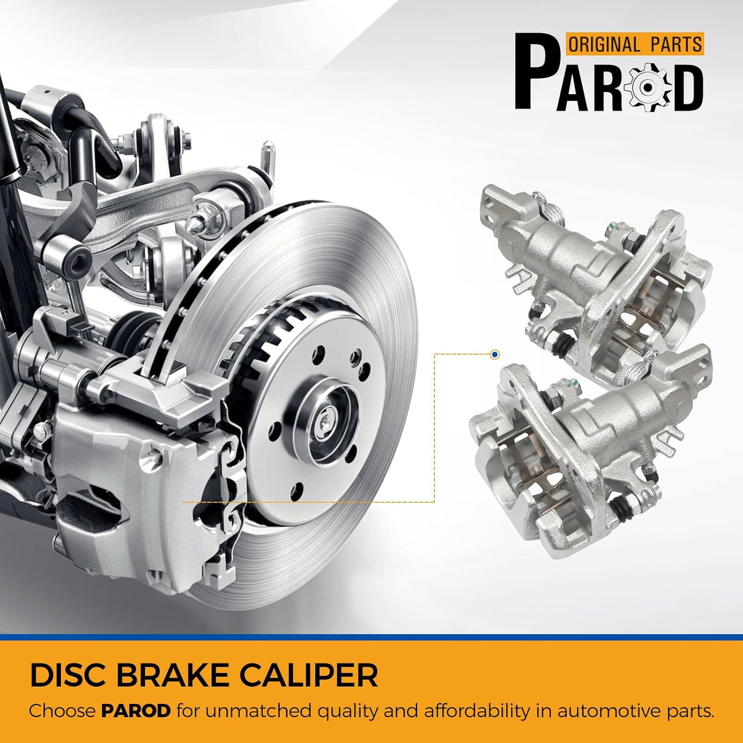 PAROD 19B2069 19B2068 Rear Brake Caliper Fit for Acura TSX 2004-2008, Honda Accord 1998-2007 2.3L 3.0L, Left&Right