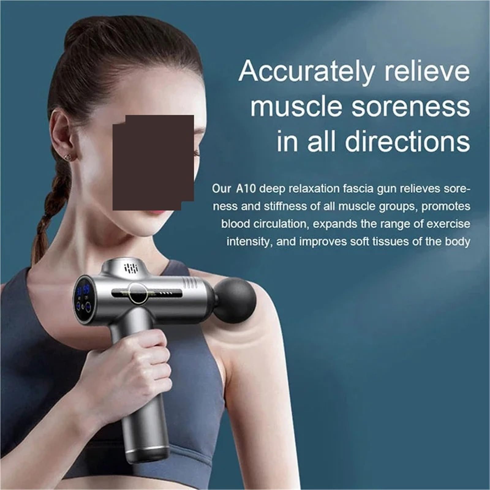 Pistola de masaje, Mini Pistola De Masaje Eléctrica Para Relajación Muscular, Masajeador Fitness Con Vibración Para Cuerpo, Cuello, Espalda, Viaje En Casa para hombres/mujeres