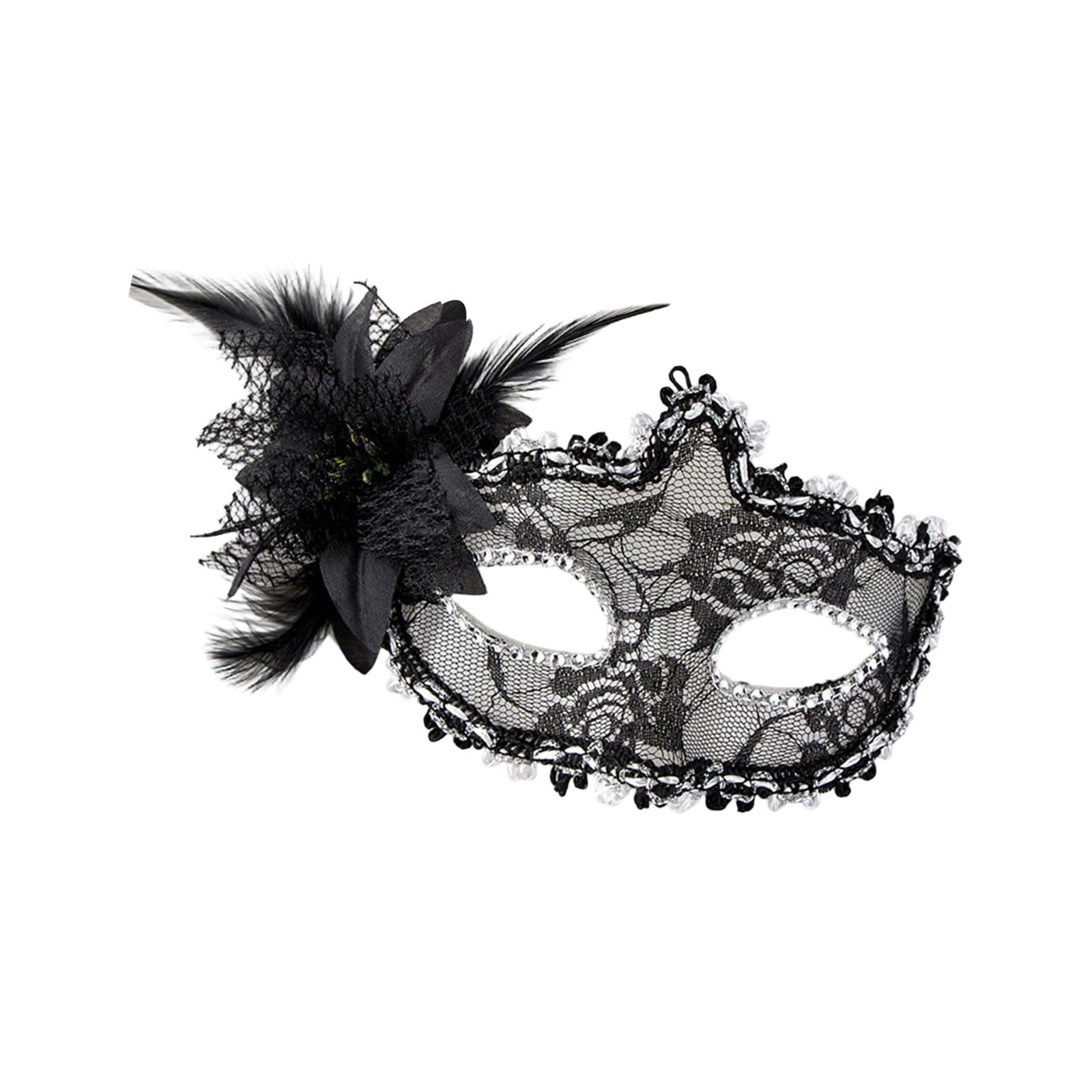 alloneslife Stylish Masquerades Feature Delicate Laces Pattern Perfect Elegant Gatherings Social Event Wear Quick