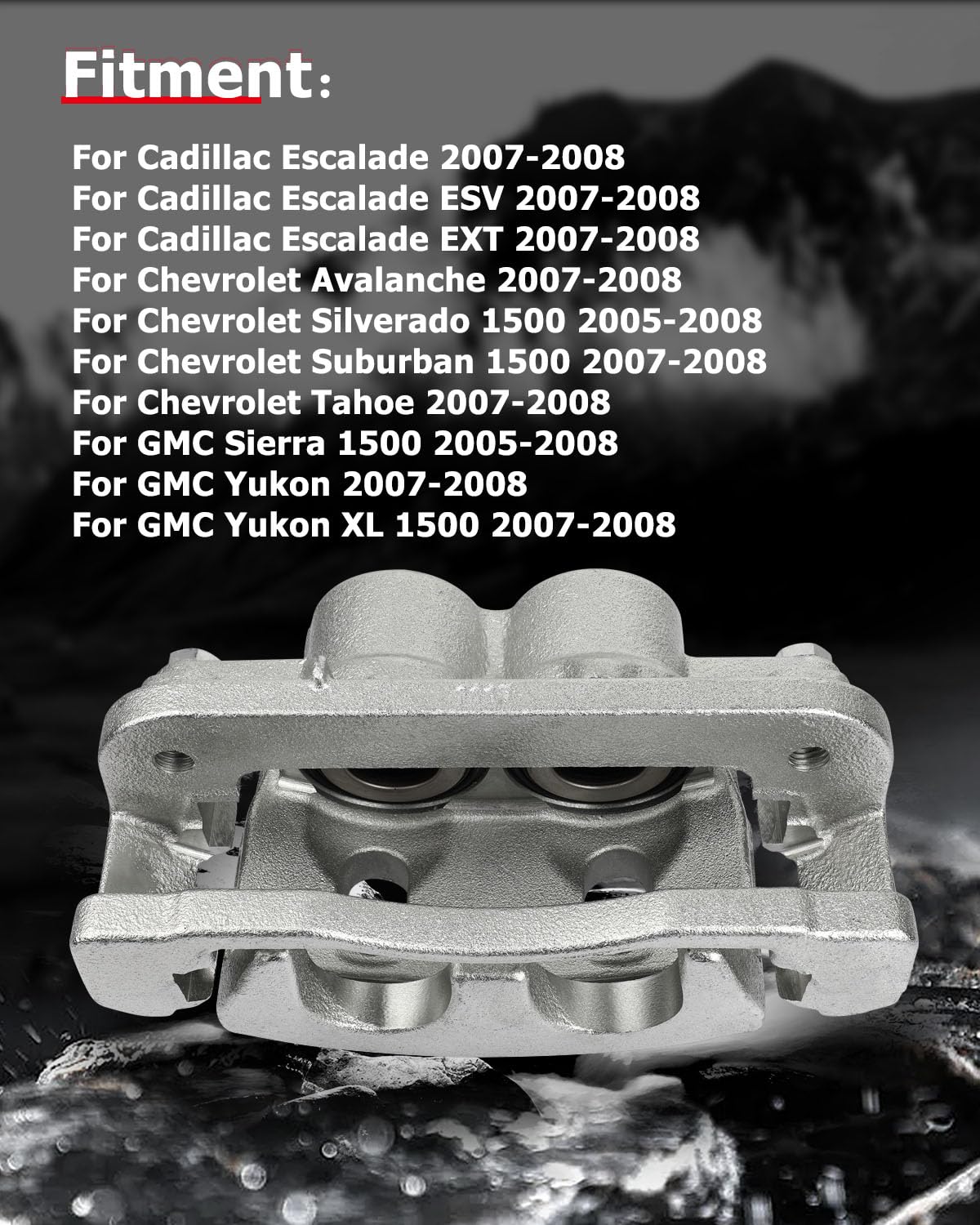 CCIYU 18B4918 Front Right Disc Brake Caliper Assembly With