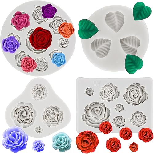 Miniatura 11 de Sijiangmold Molde de silicona de flor de crisantemo, moldes de fondant de margaritas para decoración de pasteles, decoración de cupcakes, caramelo