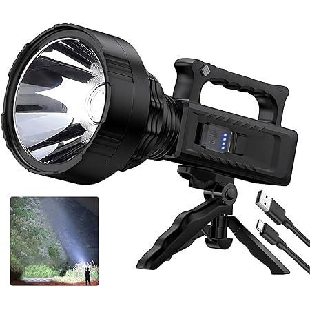 ErayLife 1800LM Rechargeable Searchlight - IP67 Waterproof Spotlight With 6 Modes