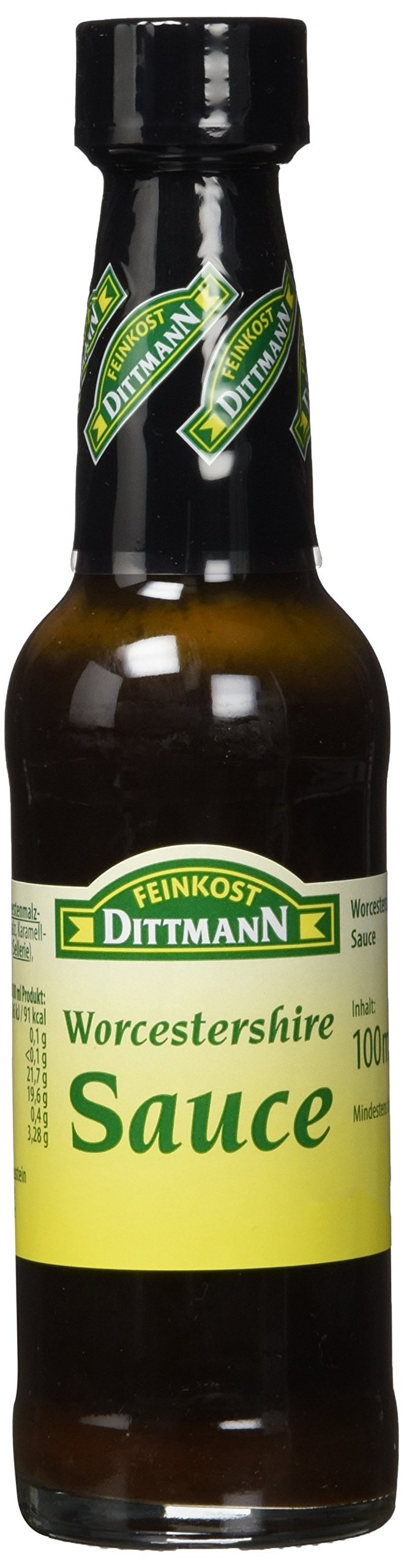 Feinkost Dittmann Worcestershire-Sauce Flasche, 5er Pack (5 x 100 ml)