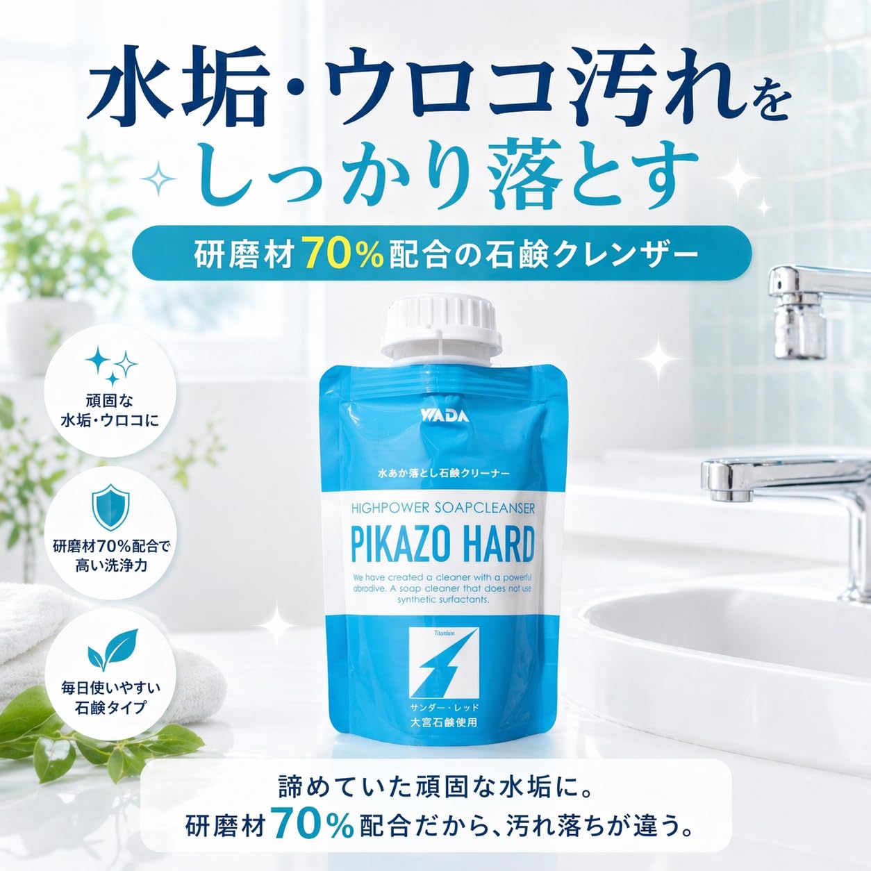 Amazon | ピカゾー ハード 1個入 (280g） 水垢洗剤 業務用 クレンザー
