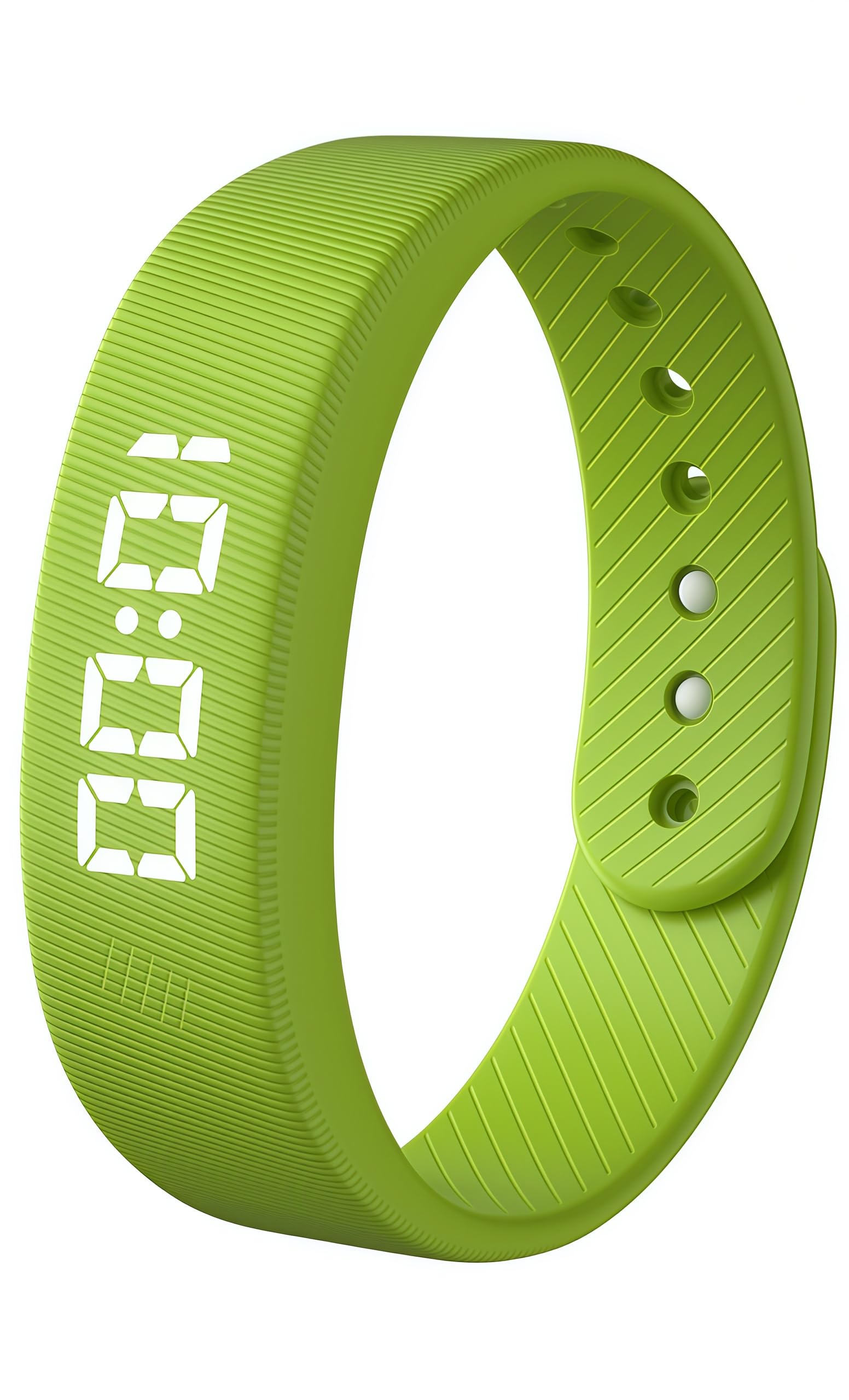 Gosasa Lightweight LED Digital Sport Watch Waterproof Fitness Tracker with Calorie Counter, Pedometer, Vibrating Alarm, USB Rechargeable Silicone Wristband for Men Women, Green-picture-15