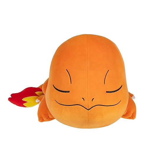 Pokemon Charmander Sleeping Plush - 18-Inch Premium Plush in Sleeping Pose - Charmander
