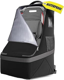 Car seat Backpack for air travel |Car seat travel bag for airplane |Car seat travel bag, Padded car seat travel bag | Airport Gate Check Bag |Travel Bag with Padded Shoulder Strap |car seat bag| Black