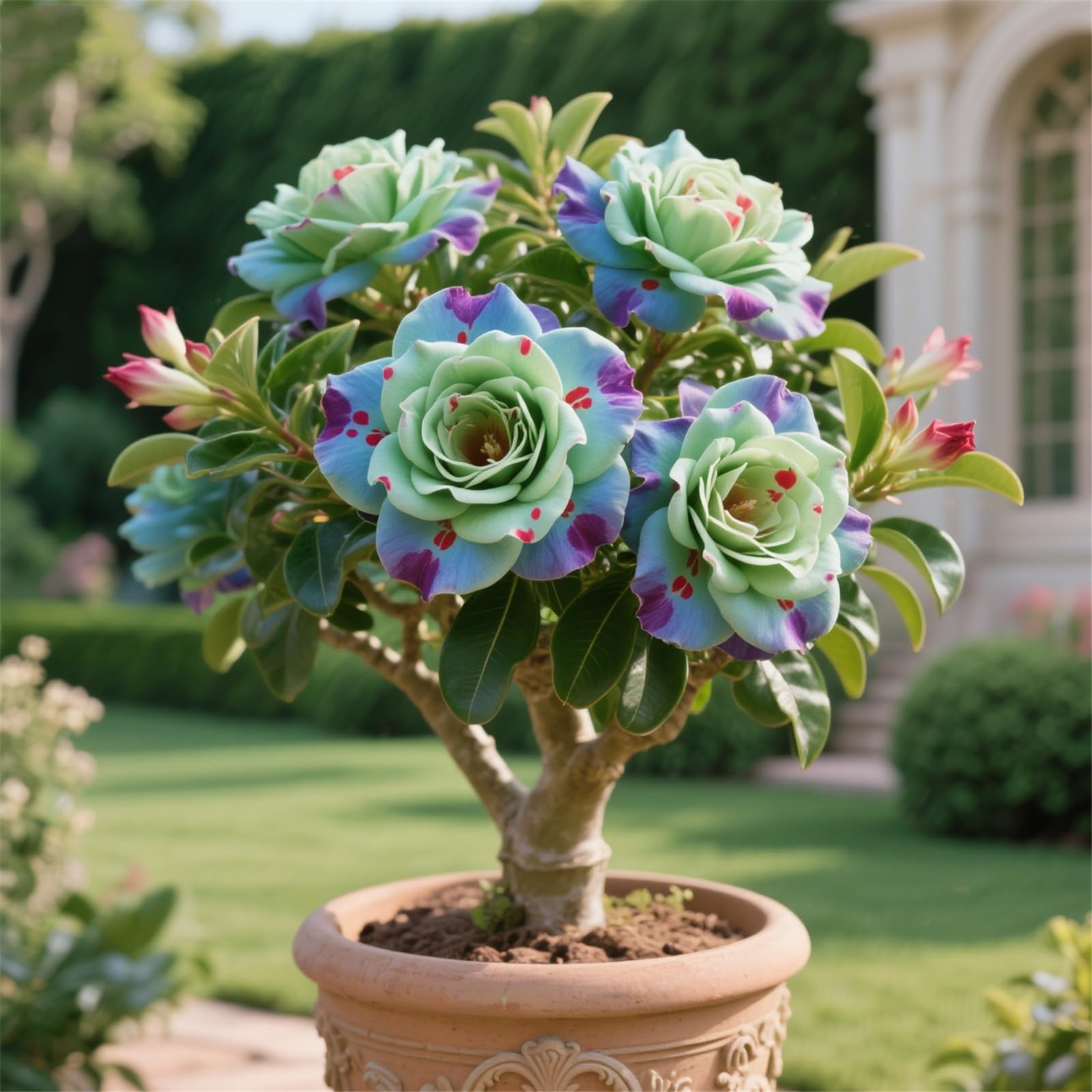 Desert Rose Bulbs UK/Perennial,Desert Rose Plant Bulbs,Adenium obesum Plant,Mix,Excellent Display-3bulbs-B