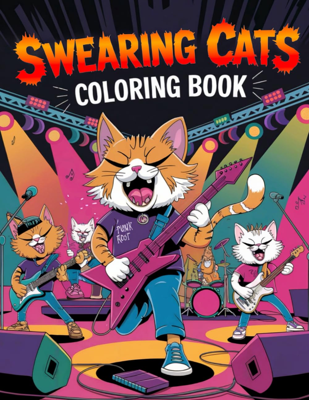 Swearing Cats: Adults Coloring Book for Relaxation and Stress Relief | Funny Gift for Cat Lovers