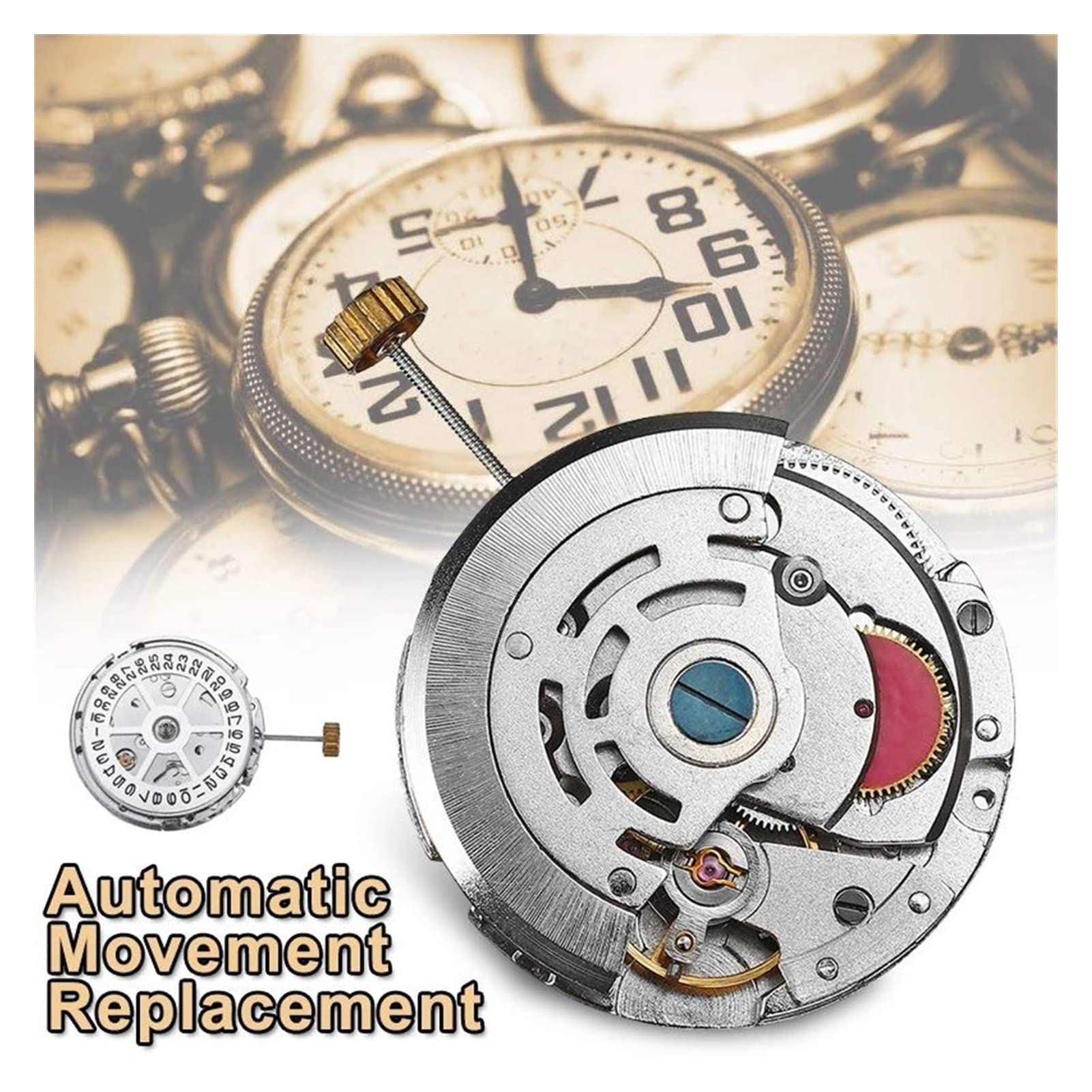 Kit d'outils de réparation pour Montre chronographe, Mouvement Automatique, Date et Jour, Accessoires pour 2813/8205/8215