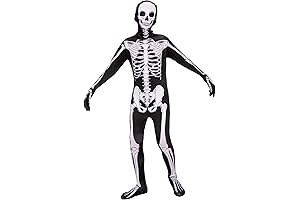 Kids' 3D Skeleton Costume: Trick or Treat in Style