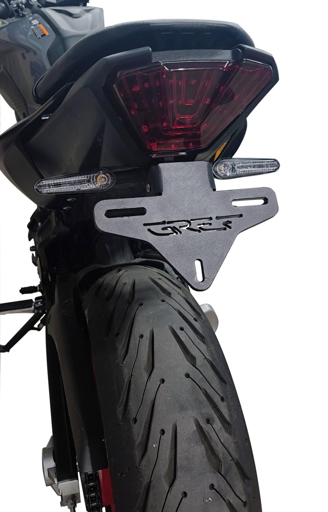 Portatarga Sportivo Regolabile SEPTAR Per Yamaha MT-07 2013-2024 | Kit Completo Con Luce Omologata - Foto 3