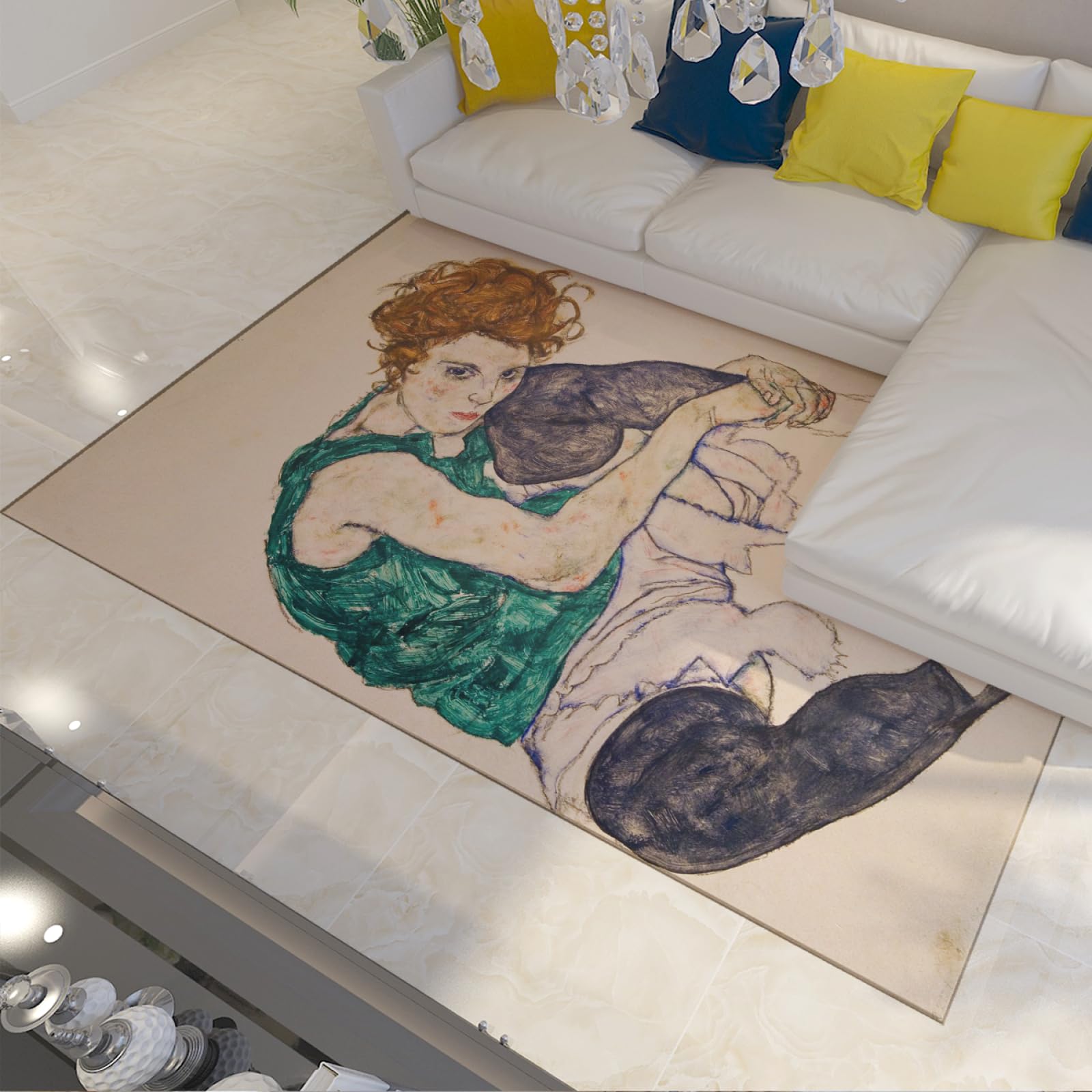 Tapis de cuisine Egon Schiele paillasson entrée antidérapant