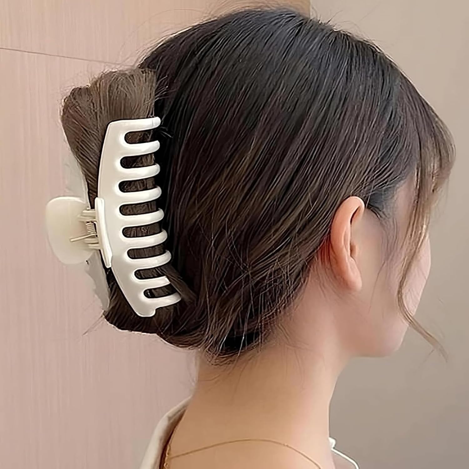 Bigwill Large Hair Clips for Thick Hair, 4 Pcs 4.3 Inch Matte Hair Clips for Women Girls, Non Slip Strong Grip Hair Clips for Long Hair (Multicolor)