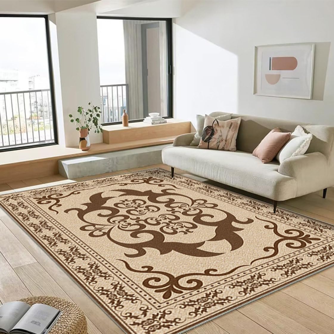 Amazon | カーペット ペルシャ絨毯風 おしゃれ 200CM*300CM 1畳