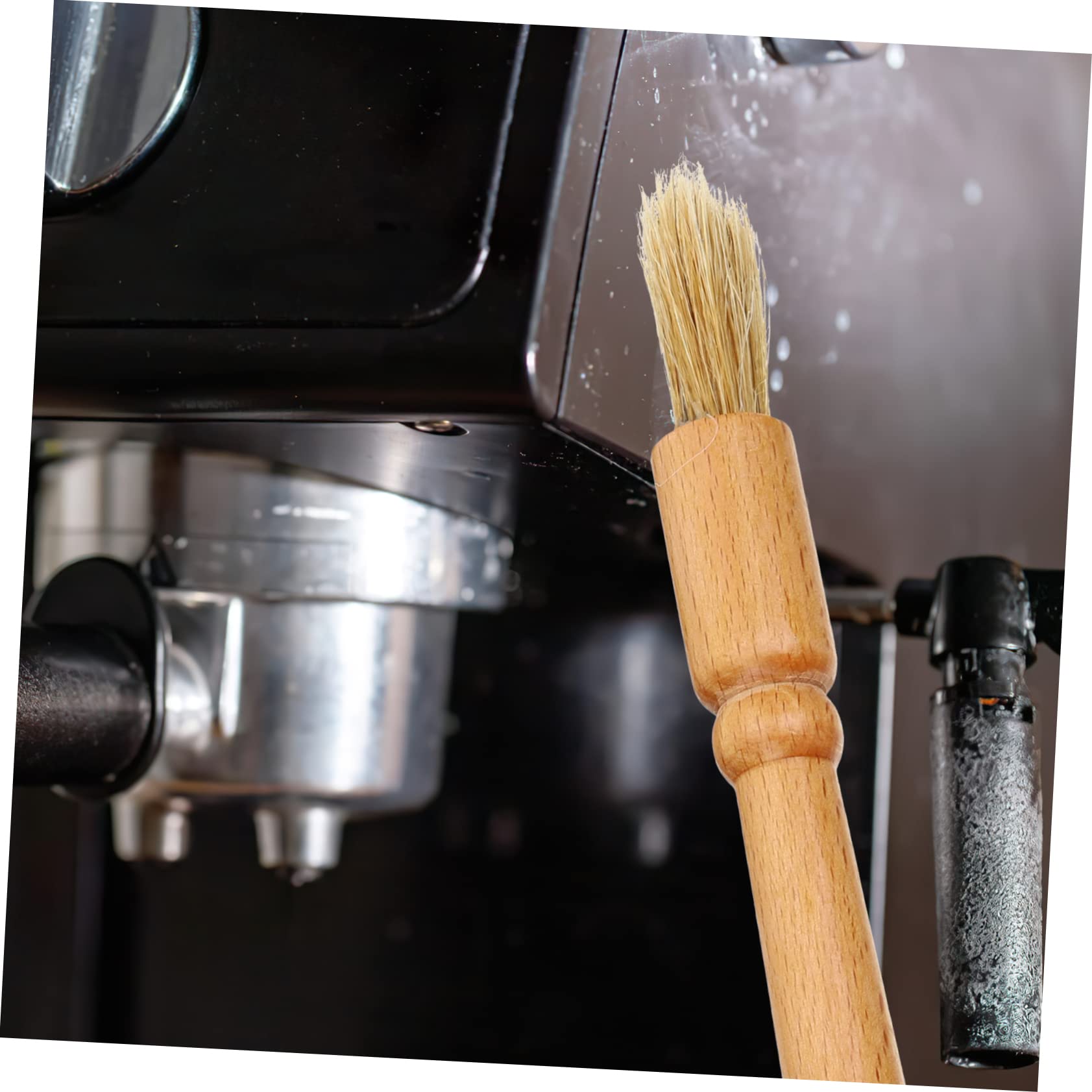 Cabilock 3 Juegos Cepillo de limpieza para cafeteras herramienta de limpieza del molinillo de café cepillo limpiador de copas de vino limpiador de lavadora máquinas de café concentrarse