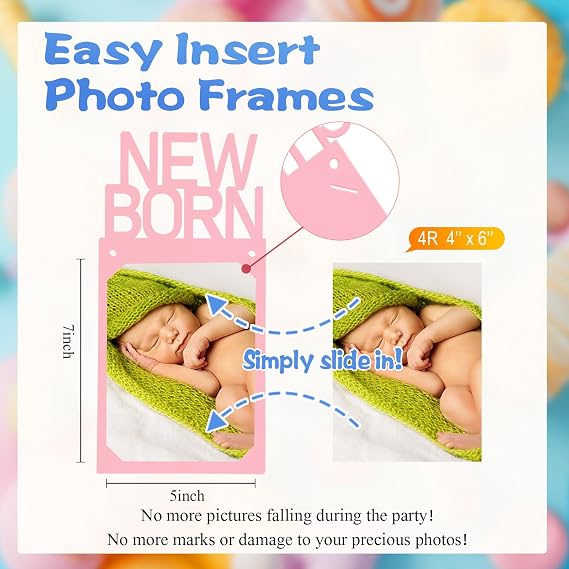 Buryeah Pastel 1st Birthday Monthly Photo Banner for Baby