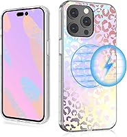 Vista 1 de MYBAT PRO - Funda magnética para iPhone 15 Pro, 6.1 pulgadas, compatible con MagSafe, de la serie Mood para mujeres y niñas, delgada, transparente