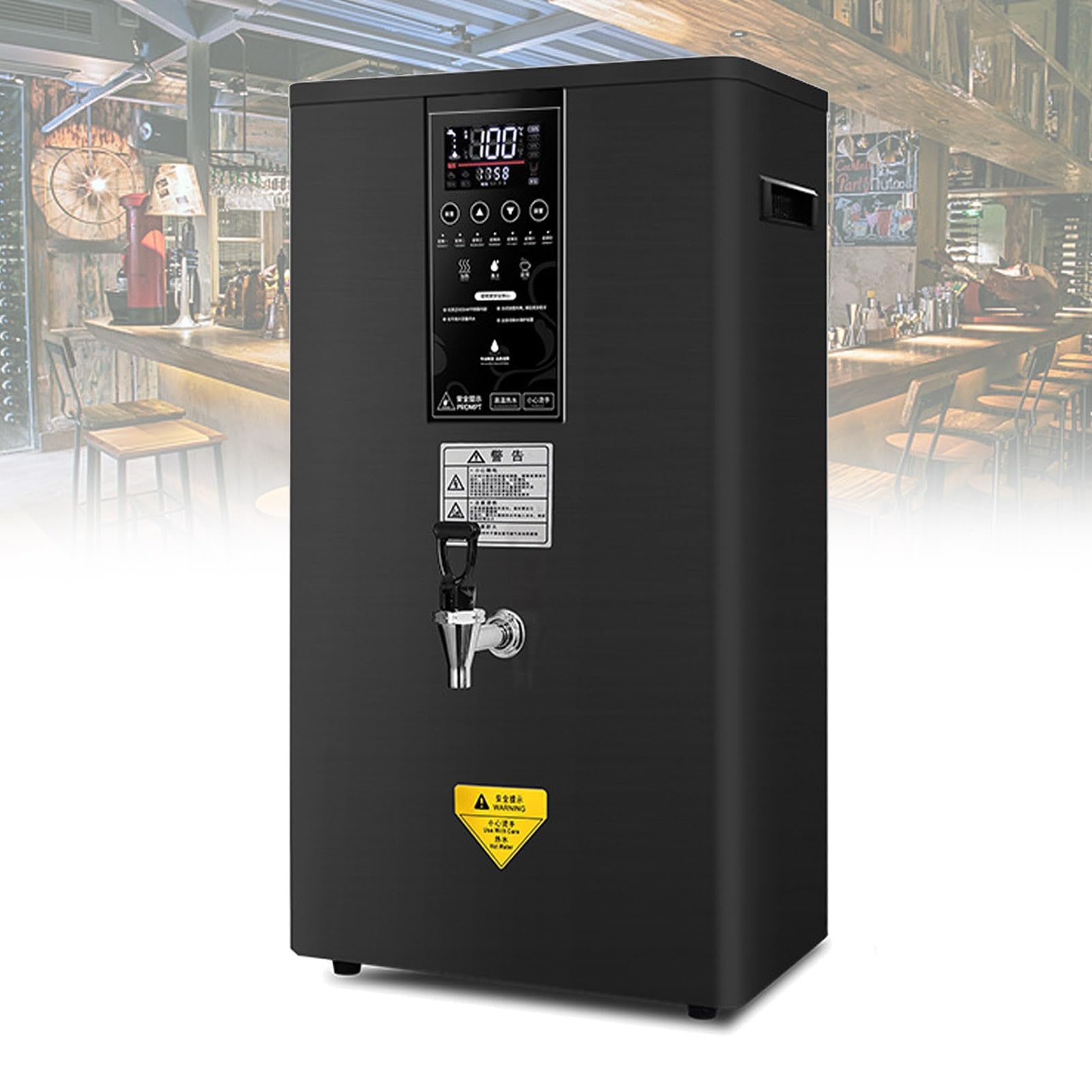 Distributore Di Acqua Calda Elettrico Professionale Da Parete Commerciale Con Touch Screen LCD E Depuratore D'acqua Integrato: La Scelta Ideale For Ristoranti, Hotel E Case ( Color : Black , Size : 60