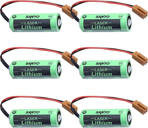 HZH (6 unidades) CR17450SE-R 3V batería (con enchufe) 2500mah PLC batería para FANUC