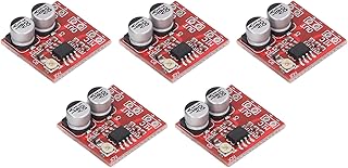 5Pcs LM386 Electret Microphone Amplifier Module, Adjustable Gain, 20-200x, Scratch Resistant ABS, 4V - 12V