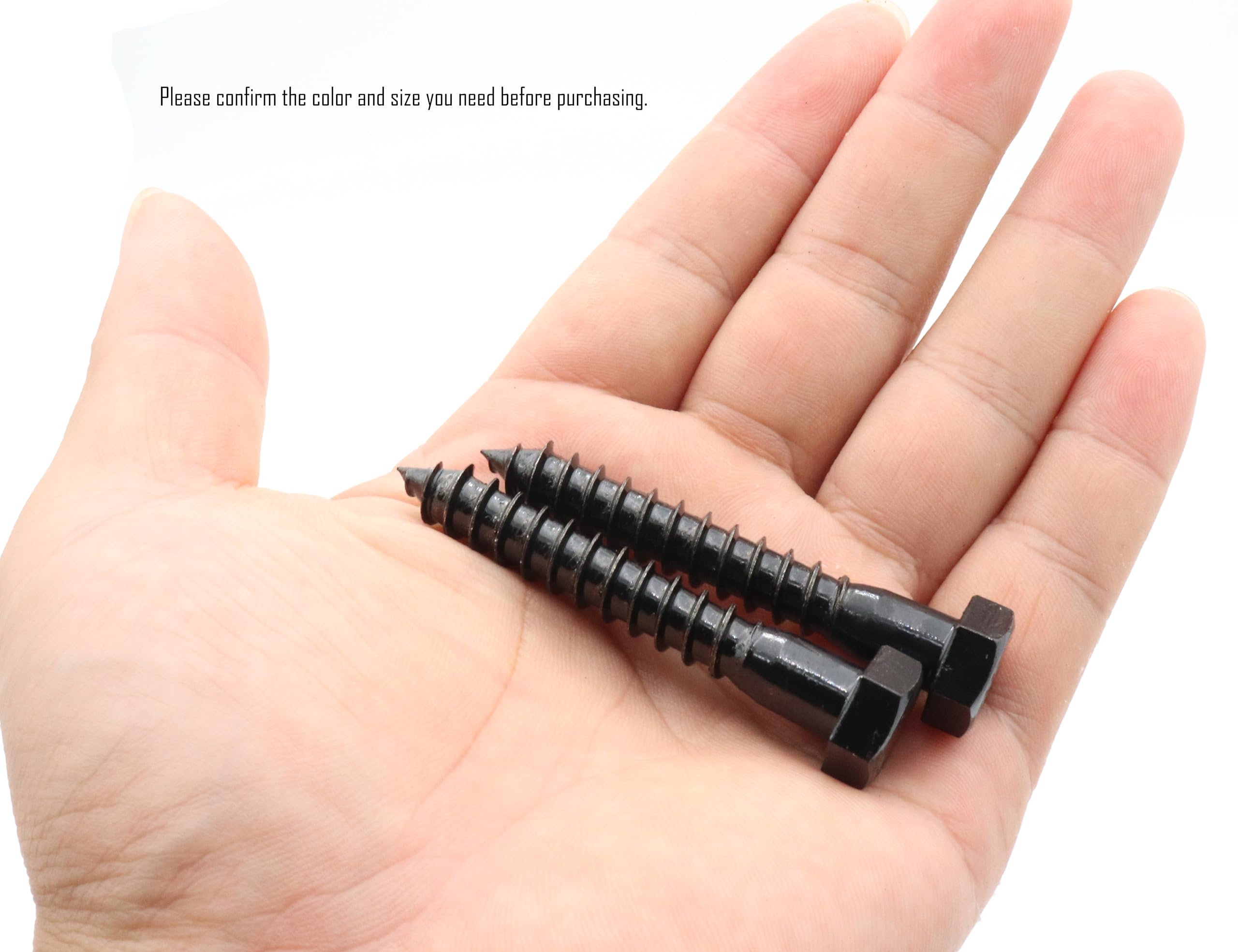 LBY 8pcs Lag Screws, 3/8