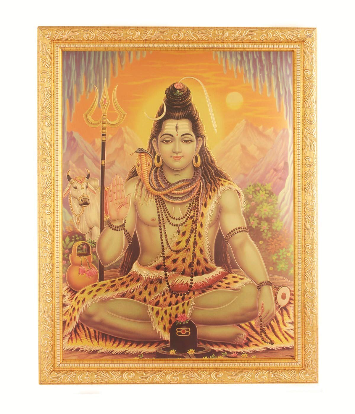 Photo dorée de Shivji pour créer un coin méditation zen à la maison