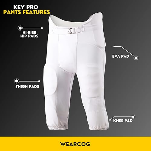 Miniatura 6 de Pantalones de fútbol integrados 7 pantalones de fútbol acolchados de doble punto con almohadillas integradas