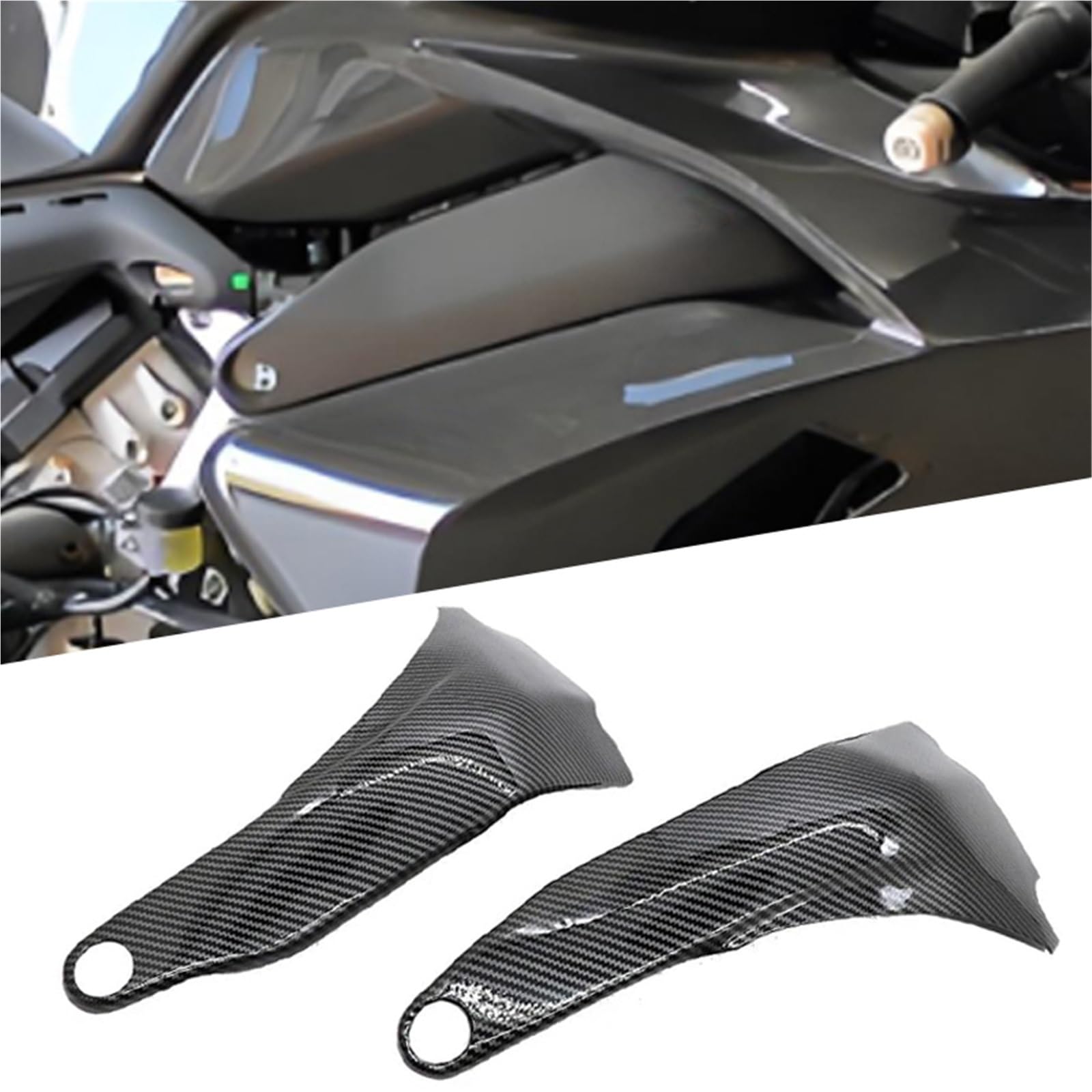 Ducati Panigale V4 accessoires moto avec ailettes protection carénage ABS - 8