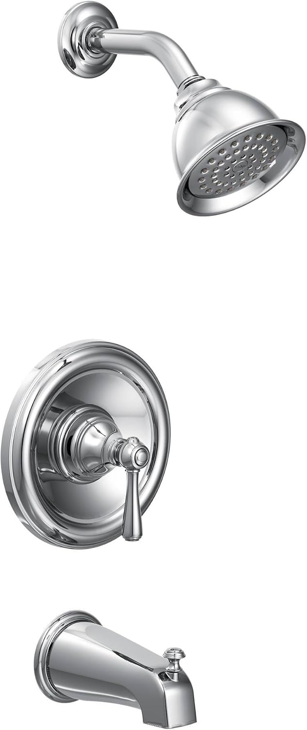 Moen T2113 Kingsley Posi-Temp Tub and Shower Trim Kit, Valve Required, Chrome