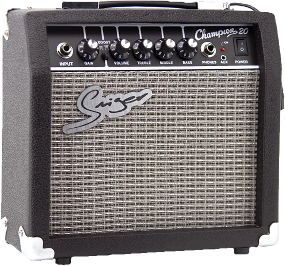 Amplificador de Guitarra 20W 220V, 6,5" Polegadas, Controle de Grave, Agudo e Distorção, Ideal para Ensaios e Shows