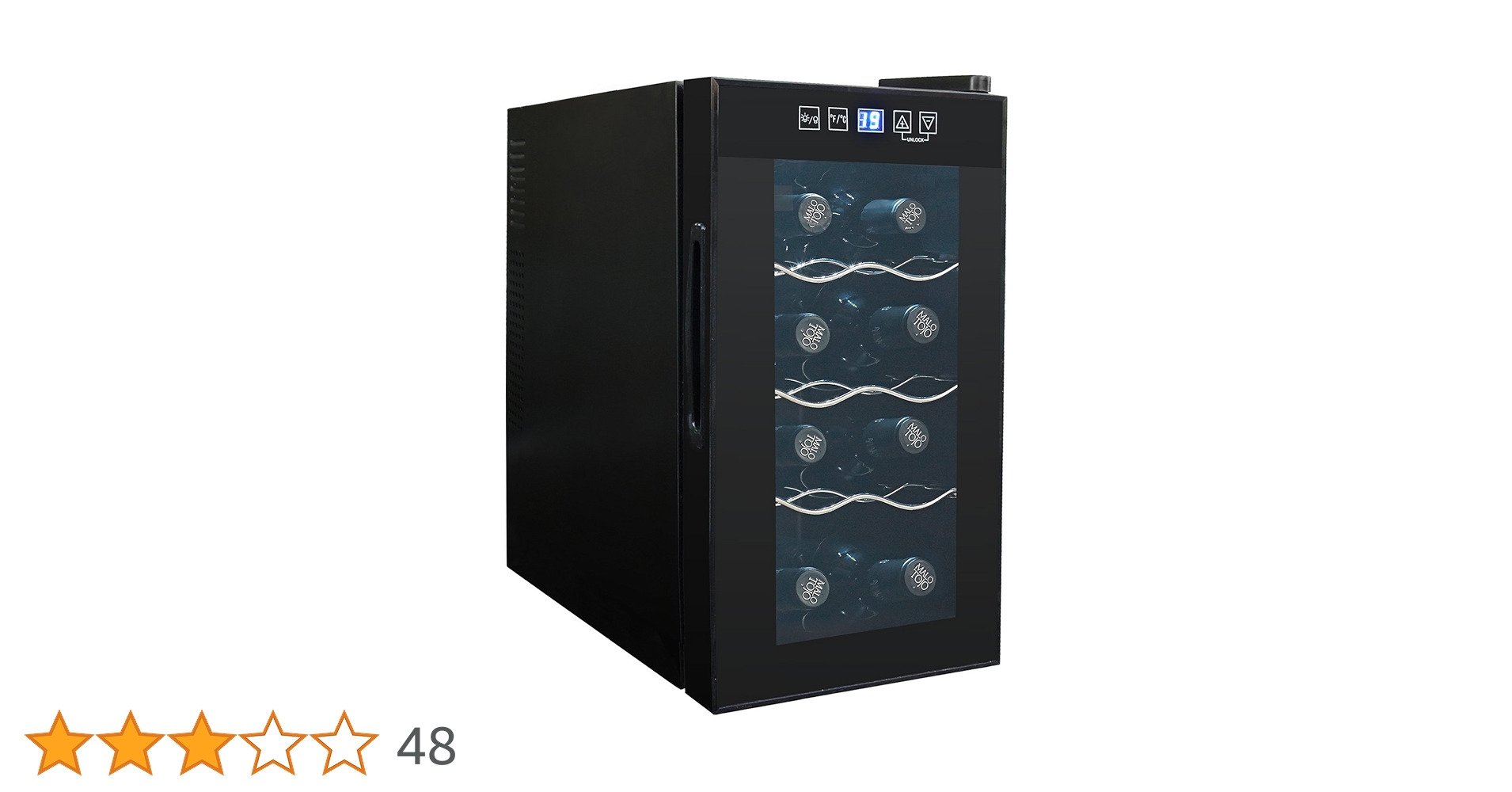 【新品未使用】SunRuck ワインセラー SR-W208 庫内LED 8本収納 Amazon.co.jp: SunRuck サンルック 冷庫さんceller 8本収納 ペルチェ